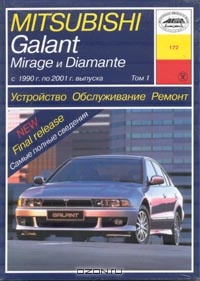 Mitsubishi Galant, Mirage, Diamante: Модели 1990-2001 гг.В 2 тт. Двигатели: Б: 1.5/ 1.6/ 1.8/ 2.0/ 2.4/ 3.