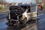 Autobrand kennedy rondpunt Oostende