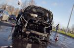 Autobrand kennedy rondpunt Oostende