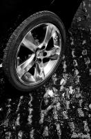 Purple 2009 Lexus IS 250 Convertible Monochrome Rear Wheel Puddle Shot